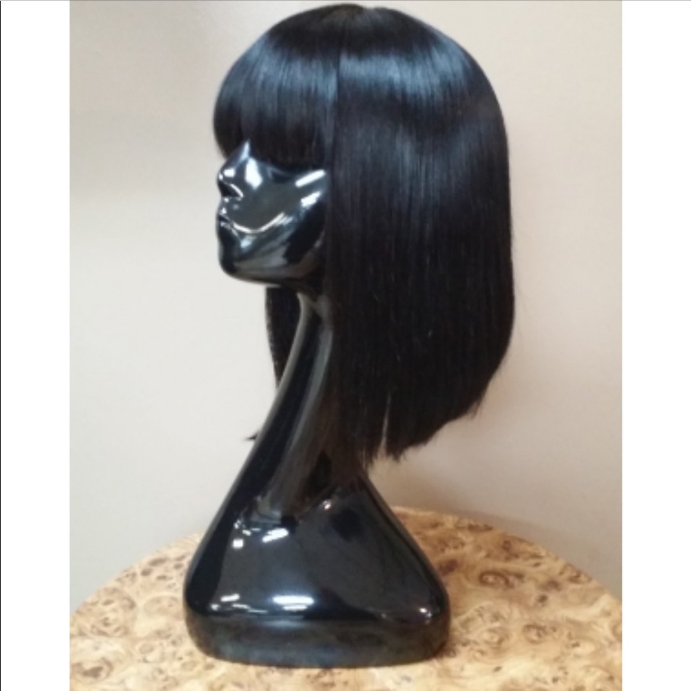 Full closure with bang bob wig unit